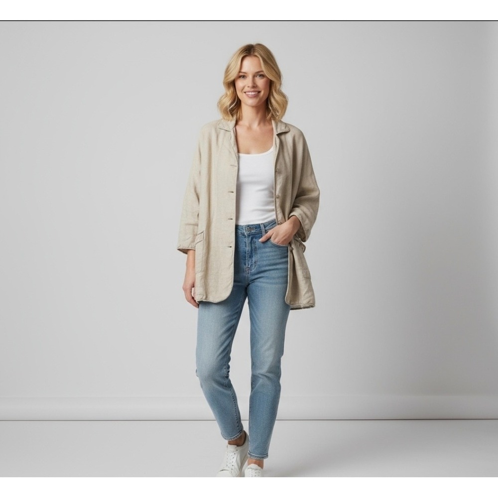 Shamask New York 100% Linen - Button-up Shirt - Women's - Size: 2